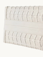 Songmont Lattice Bucket Bag Cloud - woven panel detail
