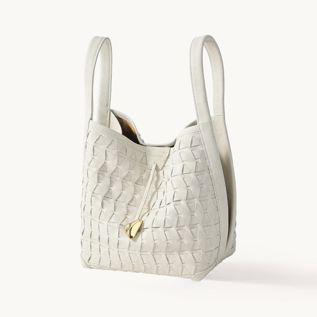 Songmont Lattice Bucket Bag Cloud - front view