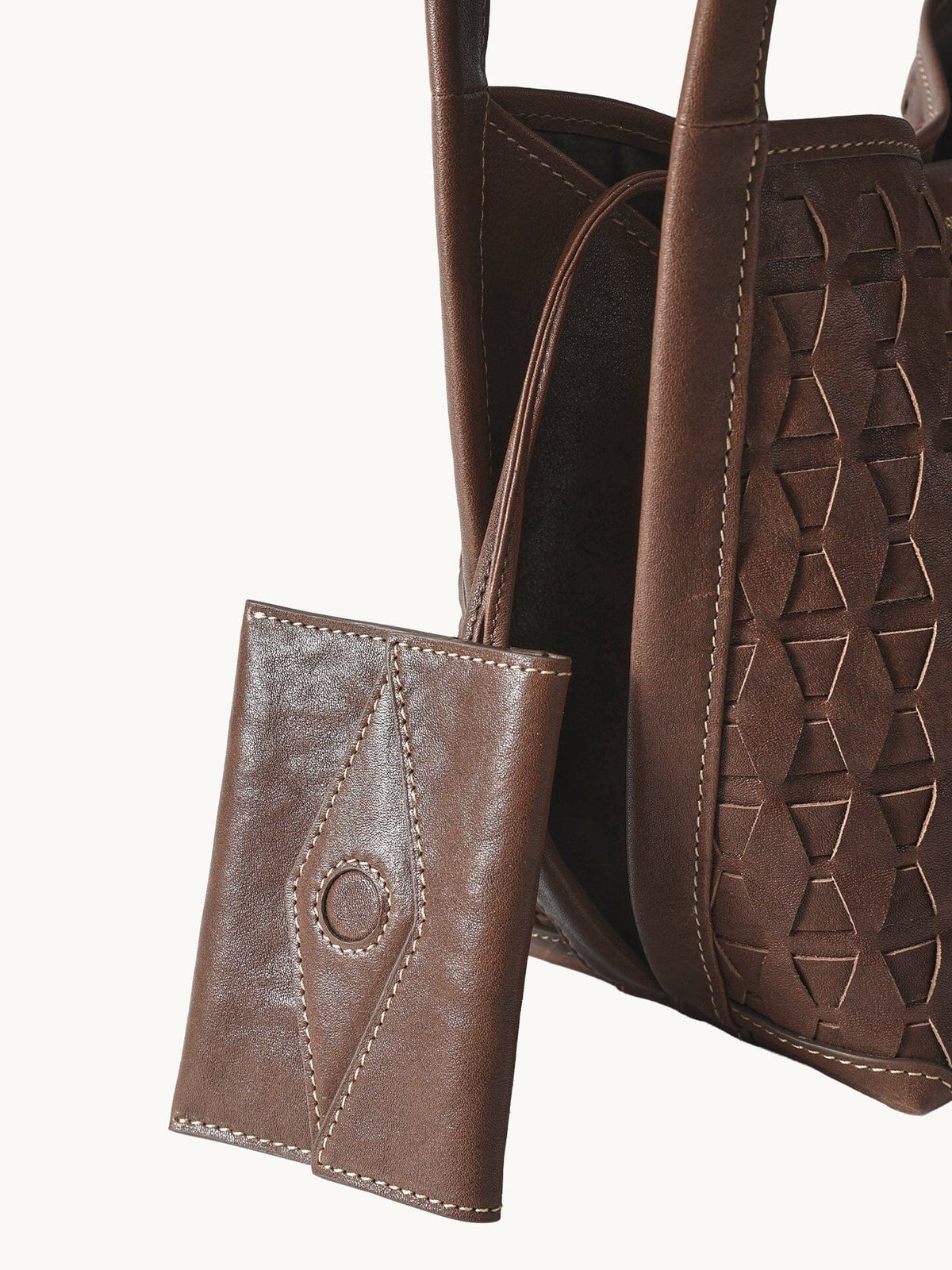Songmont Lattice Bucket Bag Sandal - with card pouch