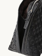 Songmont Lattice Shellseeker Bag Onyx - zip and side detail