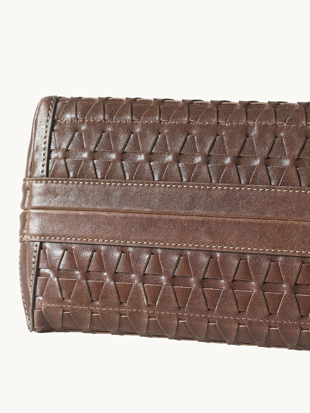 Songmont Lattice Shellseeker Bag Sandal - woven panel detail