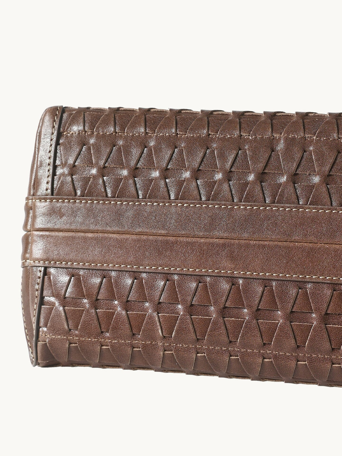 Songmont Lattice Shellseeker Bag Sandal - woven panel detail