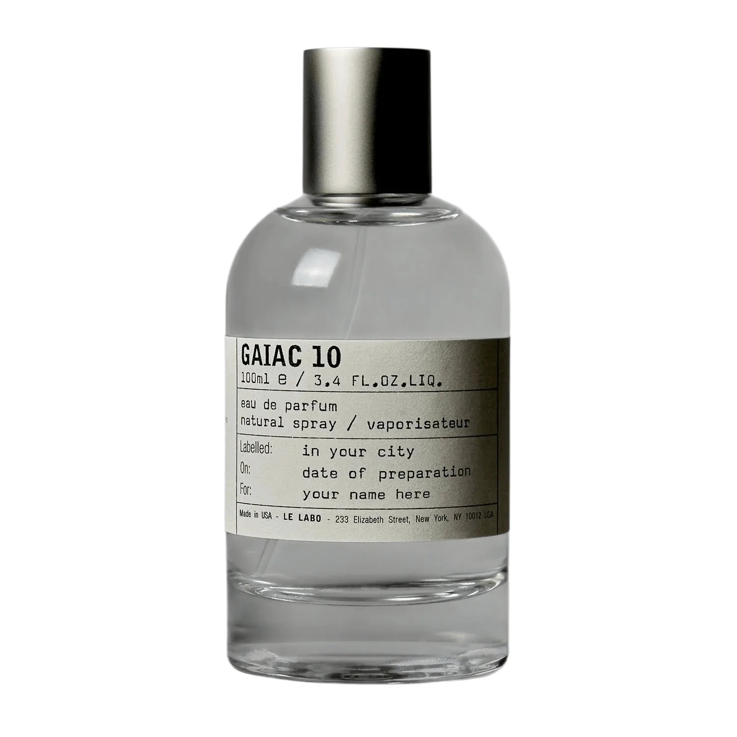 LE LABO Gaiac 10 Eau De Parfum (50ml/15ml) - Tokyo Exclusive