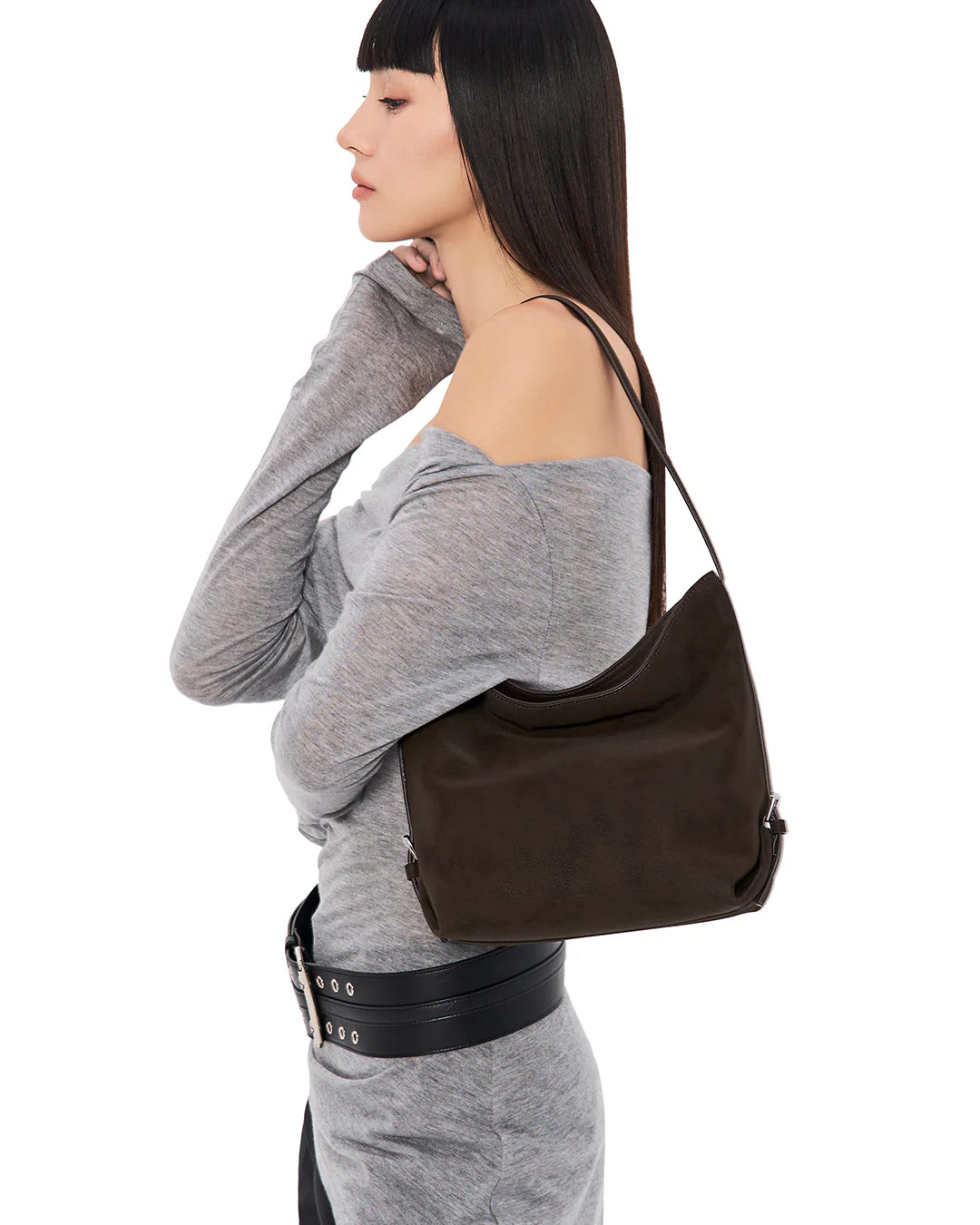 STAND OIL Mio Bucket Bag - Marron