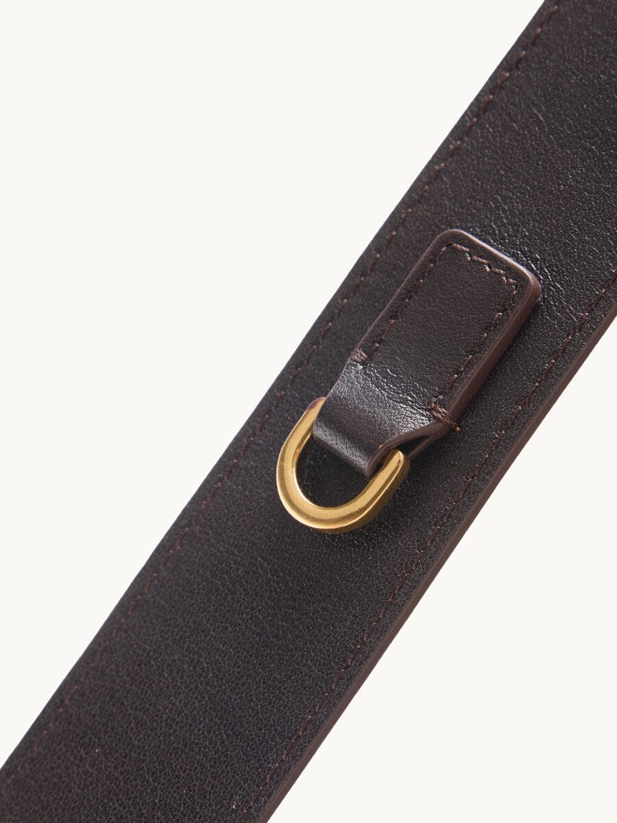 Songmont Medium Gather Bag - Ebony strap with brass D-ring detail