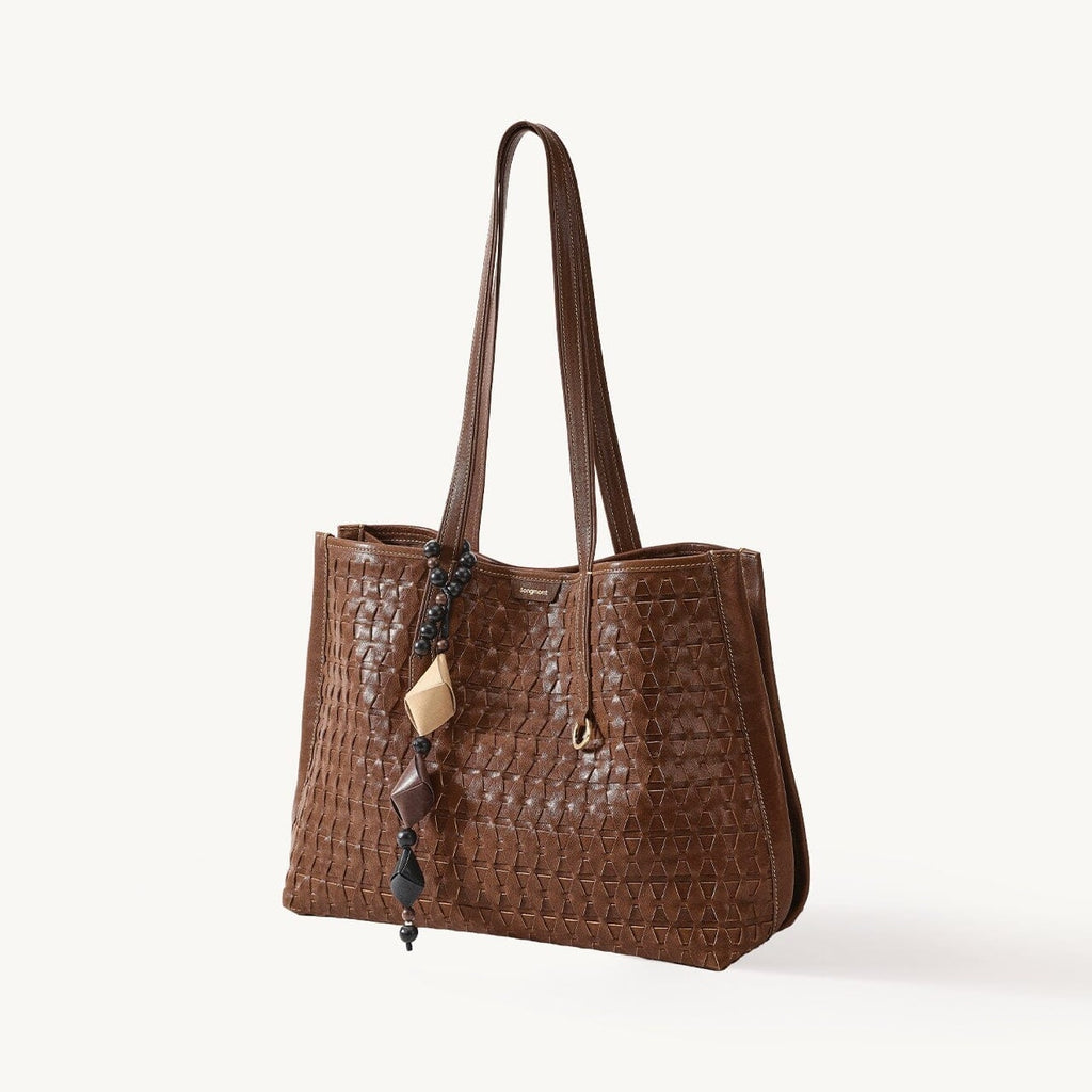 Songmont Medium Lattice Tote Sandal - front view