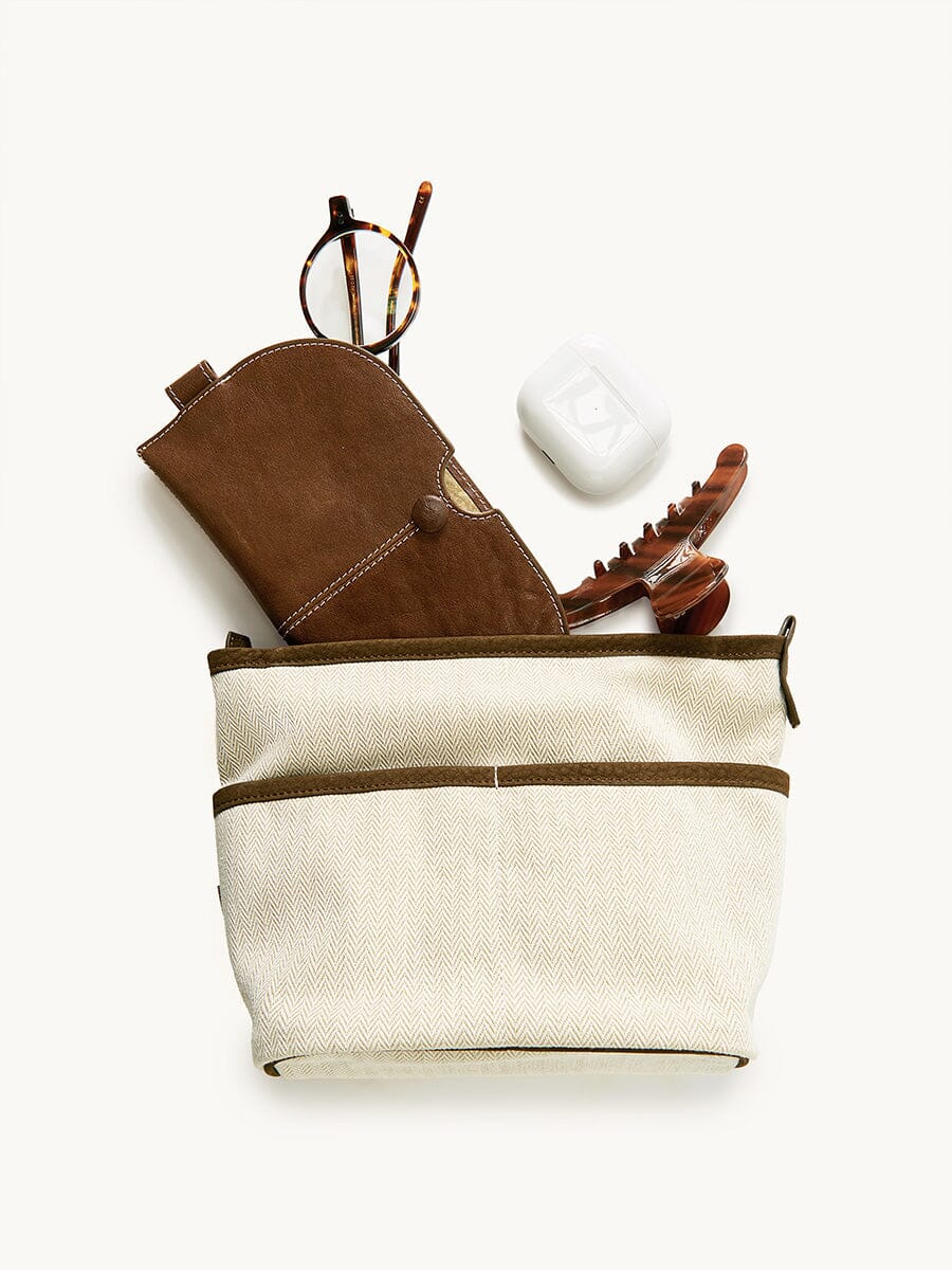 Songmont Medium Song Bag Agarwood contents flat lay