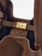 Songmont Medium Song Bag Chocolate clasp detail