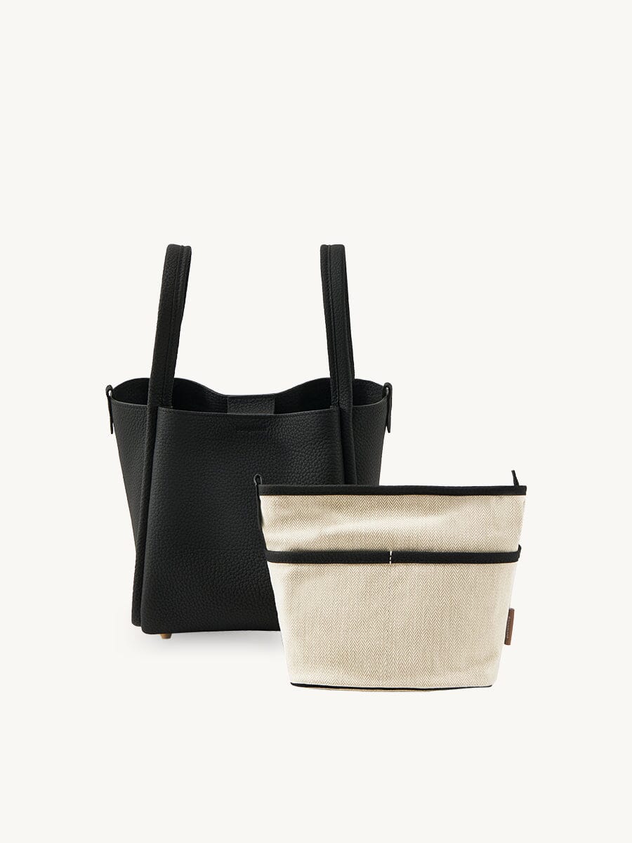 Songmont Medium Song Bag Onyx with removable canvas inner pouch