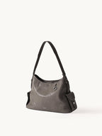 Songmont Medium Yore Hobo Bag Ink Grey front view