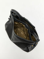 Songmont Medium Yore Hobo Bag Onyx hardware detail