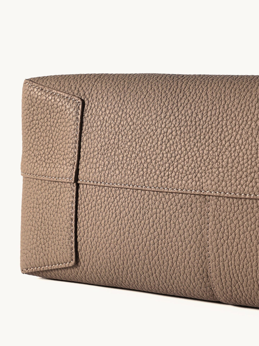 Songmont Medium Yore Shoulder Bag Stone - base corner close-up