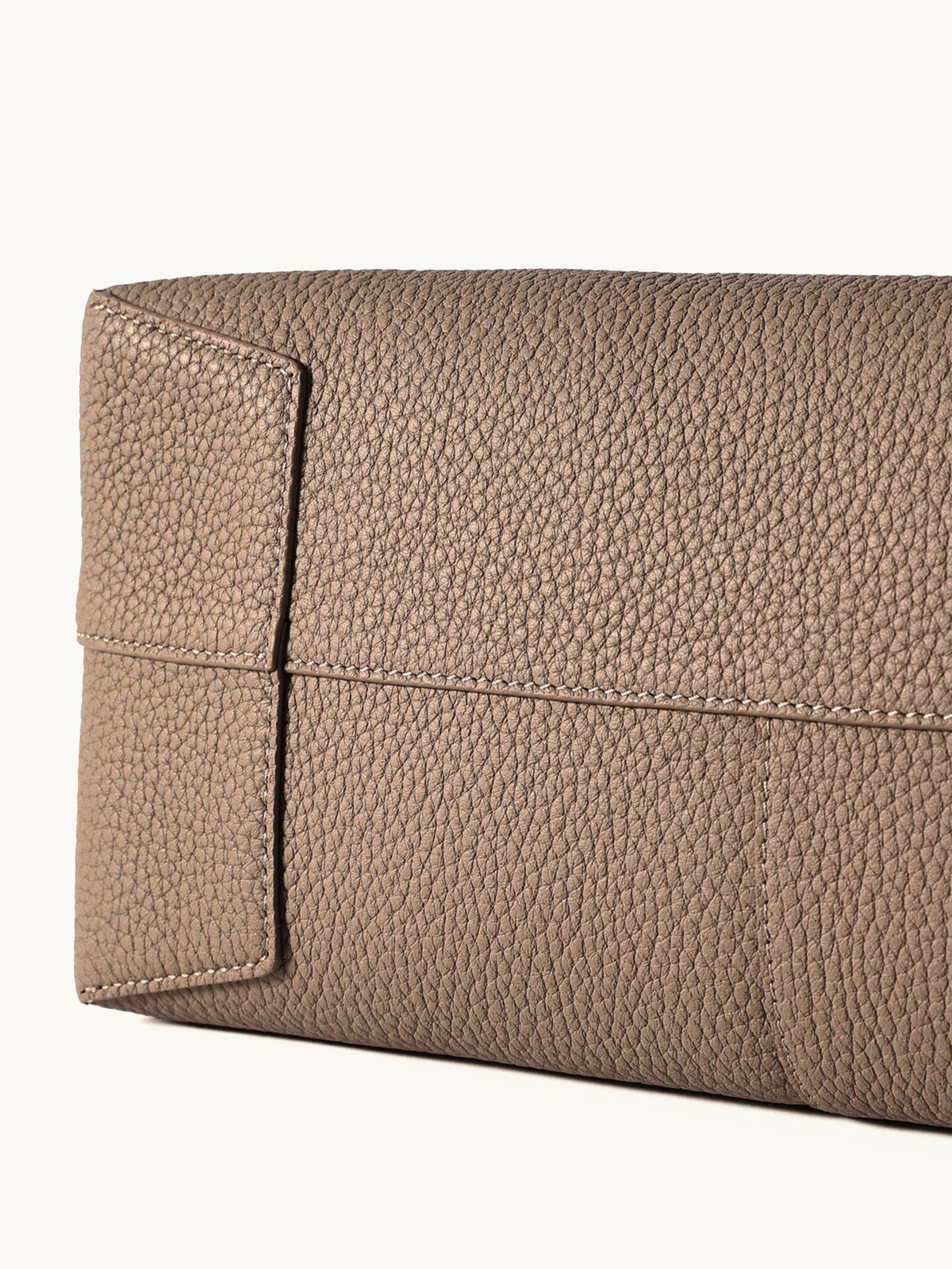 Songmont Medium Yore Shoulder Bag Stone - base corner close-up