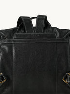 Songmont Mini Shan Backpack Onyx - back panel with strap and top handle