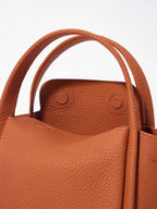 Songmont Mini Song Bag Brandy - top handle and interior detail