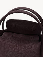 Songmont Mini Song Bag Burgundy - top handle and interior detail