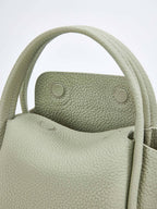 Songmont Mini Song Bag Jade - top handle and interior detail