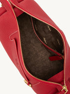 Songmont Mini Yore Camera Bag Lucky Red - open zip showing the fabric lining