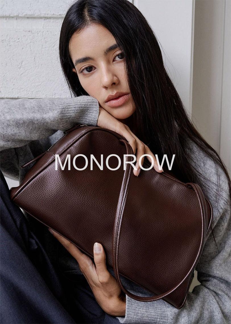 MONOROW Arc Bag - Burgundy styled look 1