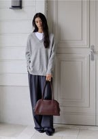 MONOROW Arc Bag - Burgundy styled look 3