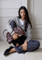 MONOROW Arc Bag - Burgundy styled look 5
