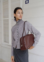 MONOROW Arc Bag - Burgundy styled look 7