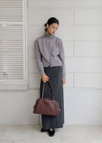 MONOROW Arc Bag - Burgundy styled look 9