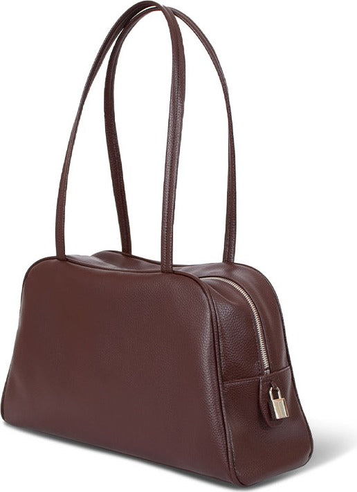 MONOROW Arc Bag - Burgundy angled view