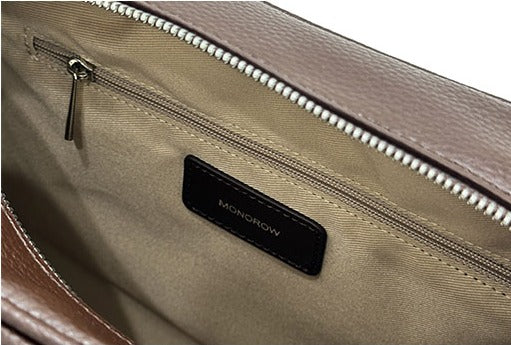 MONOROW Arc Bag - Burgundy interior pocket detail