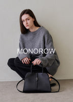 MONOROW Blanc Medium Bag - Black styled look 1