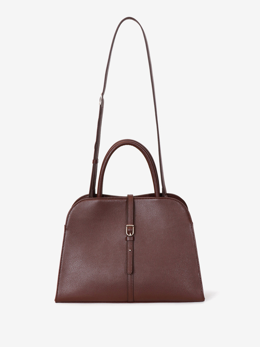MONOROW Blanc Medium Bag - Burgundy Brown front view