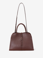 MONOROW Blanc Medium Bag - Burgundy Brown front view