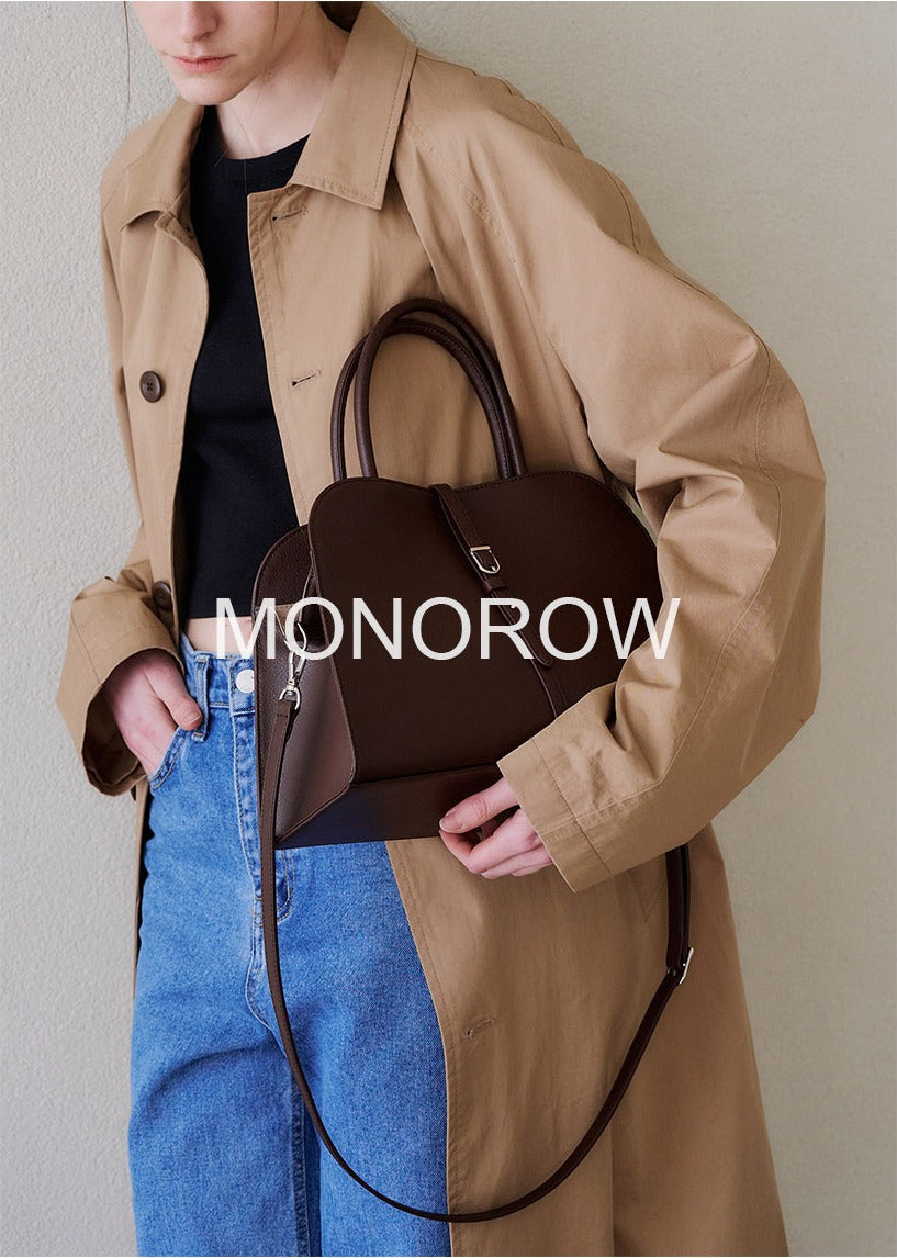 MONOROW Blanc Medium Bag - Burgundy Brown styled look 1