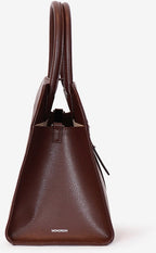 MONOROW Blanc Medium Bag - Burgundy Brown side view