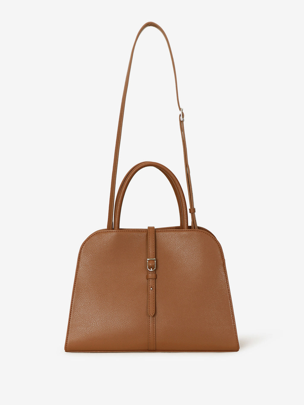 MONOROW Blanc Medium Bag - Camel front view