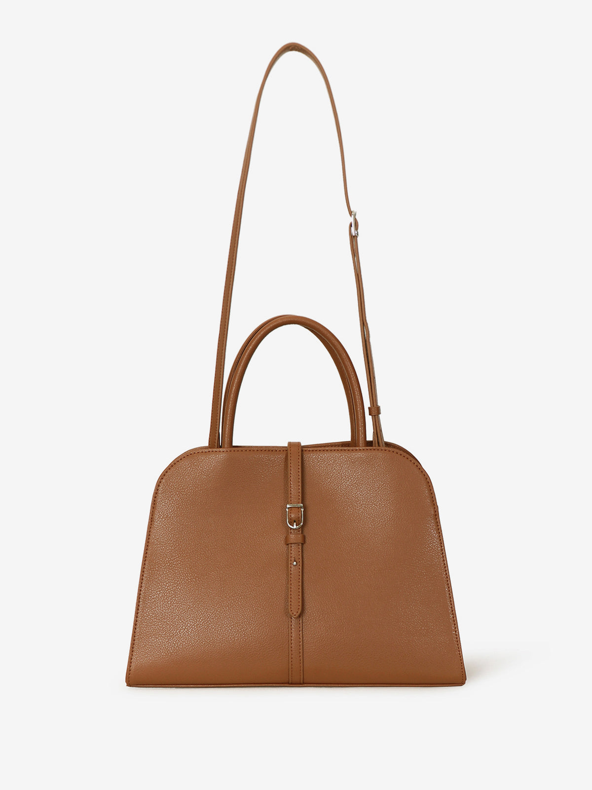 MONOROW Blanc Medium Bag - Camel front view