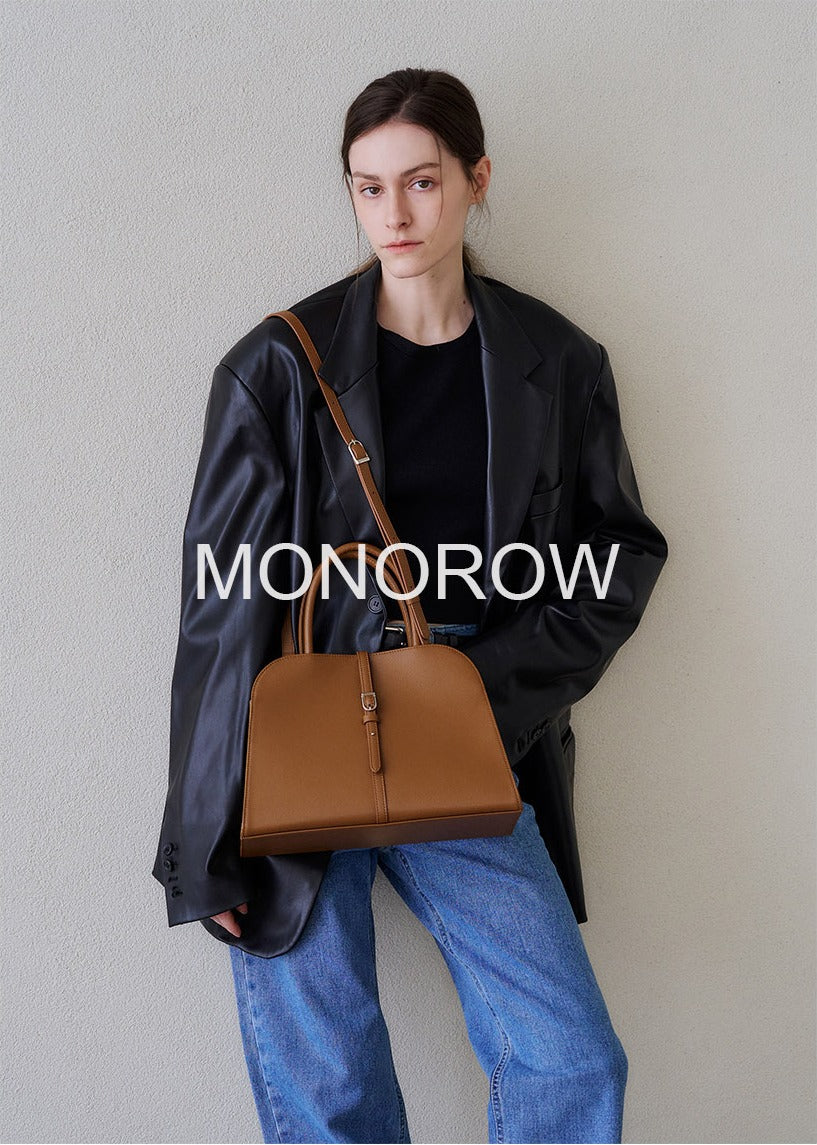 MONOROW Blanc Medium Bag - Camel styled look 1