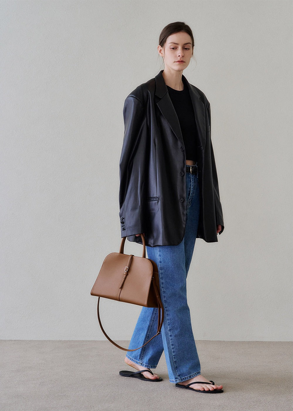 MONOROW Blanc Medium Bag - Camel styled look 4