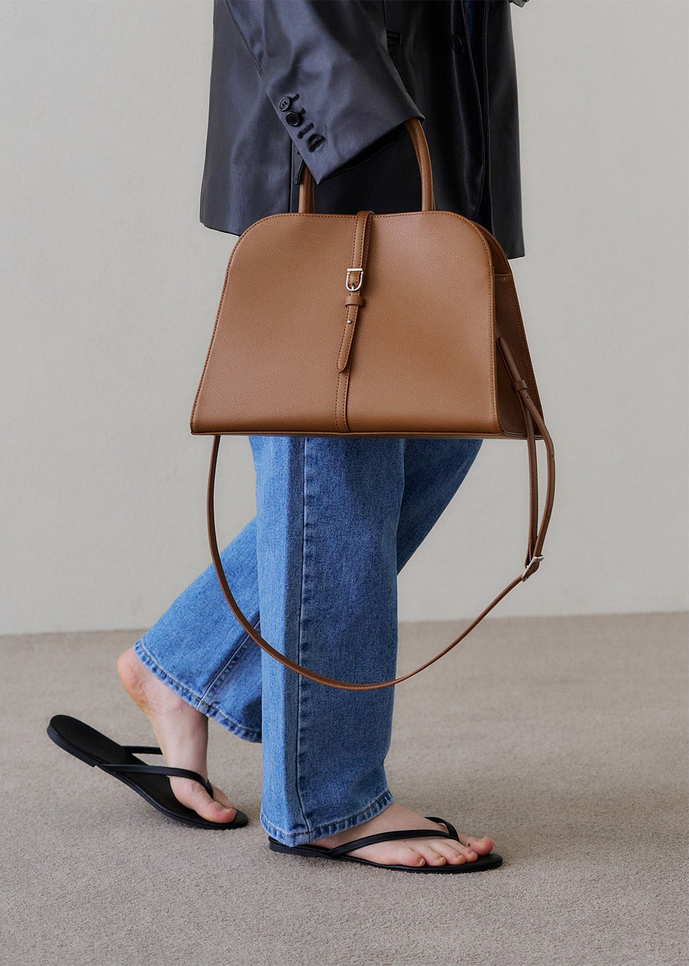 MONOROW Blanc Medium Bag - Camel styled look 10