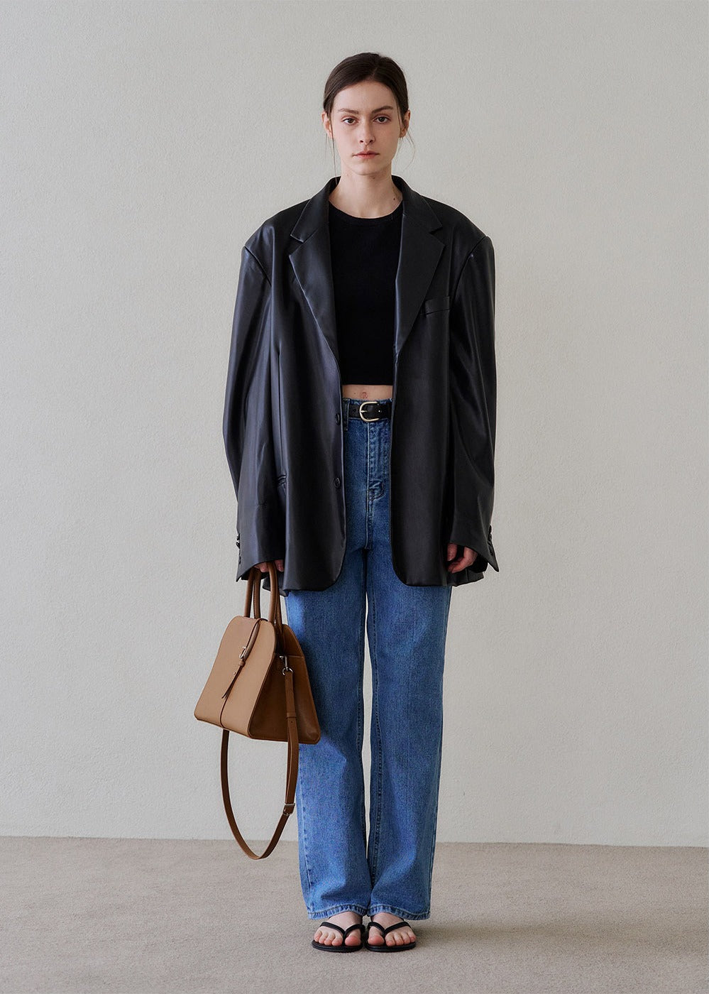 MONOROW Blanc Medium Bag - Camel styled look 12