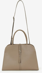 MONOROW Blanc Medium Bag - Etoupe front view with strap