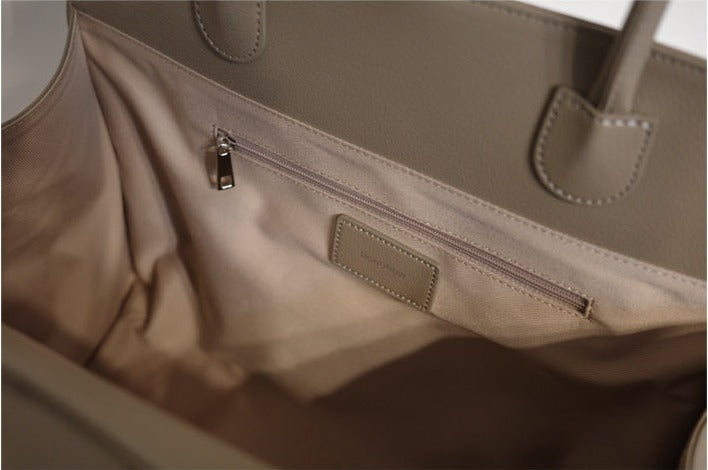MONOROW Blanc Medium Bag - Etoupe interior pocket detail