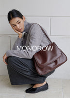 MONOROW Jude Bag - Burgundy styled look 1
