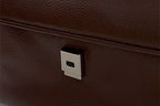 MONOROW Jude Bag - Burgundy clasp detail