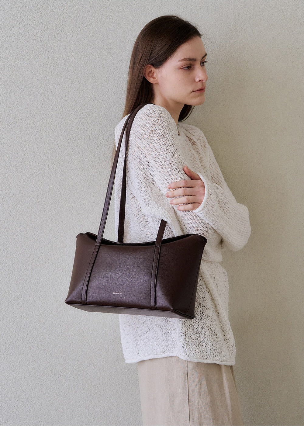 MONOROW Sara Bag - Burgundy Brown styled look 2