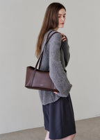 MONOROW Sara Bag - Burgundy Brown styled look 12