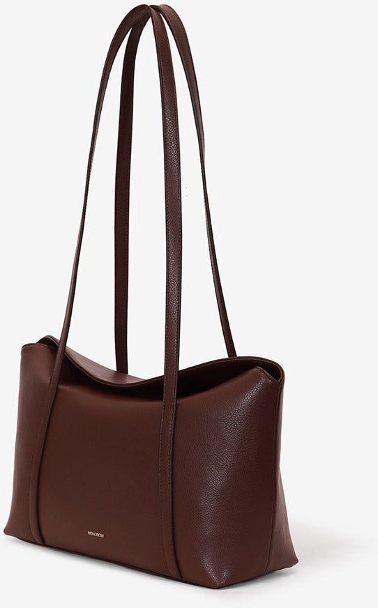 MONOROW Sara Bag - Burgundy Brown angled view