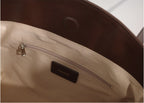 MONOROW Sara Bag - Burgundy Brown interior pocket detail