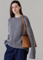 MONOROW Sara Bag - Suede Camel styled look 3