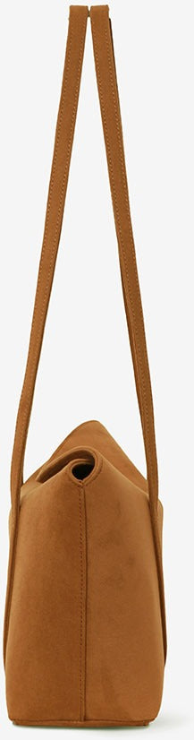 MONOROW Sara Bag - Suede Camel side view